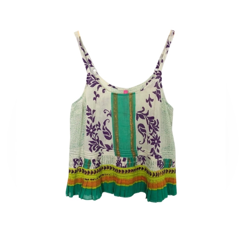 NWT Plenty By Tracy Reese Pleat Tank Top